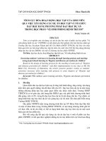 Tích cực hóa hoạt động học tập của sinh viên qua việc xây dựng các dự án học tập và tổ chức dạy học bằng phương pháp dạy học dự án trong học phần “vệ sinh phòng bệnh trẻ em”
