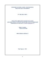 Creating drought tolerance lines and isolating cystatin genes related to drought tolerance in peanut (Arachis hypogaea L.)