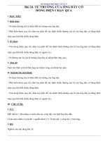 Giáo án điện tử môn Vật lí lớp 9 bài “Từ trường của ống dây có dòng điện chạy qua”
