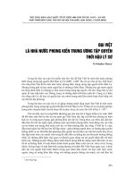 Đại Việt là nhà nước phong kiến Trung ương tập quyền thời hậu Lý Sơ