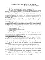 CÁC NGHỀ VÀ NHÓM NGHỀ TRONG LĨNH VỰC DU LỊCH