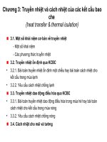 VẬT LÝ KIẾN TRÚC CHƯƠNG 3 (1): TRUYỀN NHIỆT VÀ CÁCH NHIỆT CỦA KẾT CẤU BAO CHE