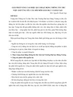 GIẢI PHÁP NÂNG CAO HIỆU QUẢ HOẠT ĐỘNG THÔNG TIN THƯ VIỆN  ĐÁP ỨNG YÊU CẦU ĐỔI MỚI GIÁO DỤC VÀ ĐÀO TẠO