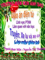 TRUYỆN XE LU và XE CA
