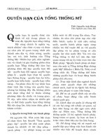 Quyền hạn của tổng thống Mỹ