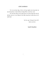 Nghiên cứu năng lực tham gia thị trường nông sản của các hộ nông dân phường Cự Khối, quận Long Biên, thành phố Hà Nội