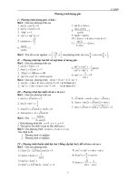 Bài tập Chương 1 phương trình lượng giác