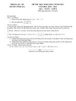 de thi hoc sinh gioi tinh gia 10.11