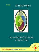 bài giảng kĩ thuật robot 1