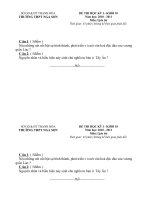 Đề+ĐA kiểm tra HKI môn Lịch Sử 10 năm học 10-11