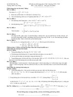 Đề thi thử lần 2 khối A của THPTTam Nông