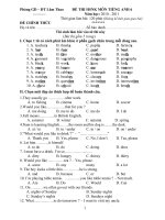 De, dap an thi HSG huyen tieng anh lop 6 10-11