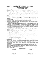 Bài viết số 3 lớp 6 (09-10)