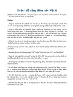 5 cách để nâng điểm môn Vật lý