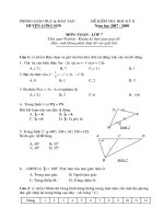 Đề thi HK II Toán 7 Huyện Lương Sơn 08