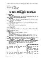 Tiết 17 - Sử dụng các hàm để tính toán (t1)