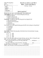 Bộ đề KT cuối HKII lơp 4 môn LS+ĐL