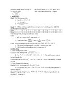 DE THI HOC KI 2 KHOI 10 NAM 2010- 2011