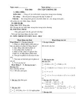 Giáo án toán 6 từ T104 -> T 111