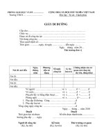 Giay di duong danh cho cac truong TH