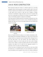 Giáo trình tiếng anh chuyên ngành cầu   đường