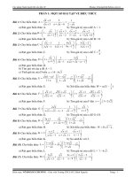 Các dạng Toán - Luyen thi vao 10