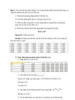 Bài tập lớn môn Xác Suất Thống Kê  ĐH Bách Khoa TPHCM