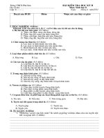 Kiem tra hoc kyII Sinh 8