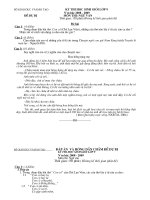 Đề & đáp án thi học sinh giỏi văn 9