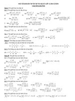 Một số dạng bài tập ôn tập thi học kì II lớp 11.hayhay