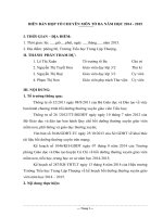 BIÊN BẢN HỌP TỔ CHUYÊN MÔN TỔ BA NĂM HỌC 2014 - 2015