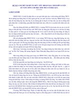 ''Làm thế nào để tổ chức tiết HĐGD NGLL nhằm rèn luyện Kỹ năng sống cho học sinh THCS có hiệu quả