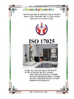 đề tài báo cáo ISO 17025
