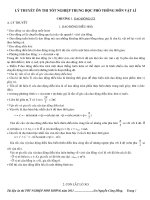 LY THUYẾT ÔN THI TỐT NGHIỆP VẬT LÍ