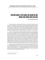 Tìm hiểu hành vi tiêu dùng của người Hà Nội trong tiến trình toàn cầu hóa