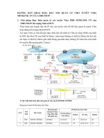 HƯỚNG DẪN KHAI BÁO, ĐẤU NỐI QUẢN LÝ CHO TUYẾN VIBA MINILINK TN CỦA ERICSSON