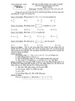 Đề thi dự bị vào 10(tỉnh BN)