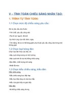 TÍNH TOÁN CHIẾU SÁNG NHÂN TẠO