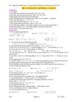 De cuong on tap toan 9 hoc ki II nam 2010-2011