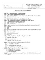 đề thi Lịch sử Dịa Lí HKII 2011