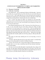 Hoàn thiện chiến lược Marketing cho sản phẩm nước giặt Jana của xí nghiệp xăng dầu Quảng Ninh