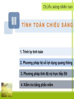 VẬT LÝ KIẾN TRÚC CHIẾU SÁNG NHÂN TẠO TỔNG HỢP