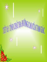 Tiết 65 - Tính chất ba đường cao của tam giác