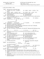 đề kiểm tra học kì II (có đáp án-hóa 11)