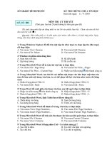 ĐỀ THI LÝ THUYẾT TIN HỌC A(ĐỀ SỐ 3)