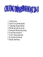 Sinh hoạt Kỉ niệm ngày Nhà giáo Việt nam