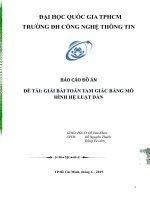 Giải tam giác bằng hệ luật dẫn