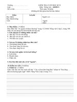 Kiển tra học ki II Môn tiếng việt Lơp 2: 2010-2011