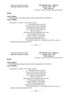 Đề+ĐA kiểm tra HKI môn Văn 12 năm học 10-11