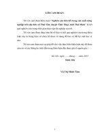 Nghiên cứu liên kết trong sản xuất nông nghiệp trên địa bàn xã Thái Tân, huyện Thái Thụy, tỉnh Thái Bình